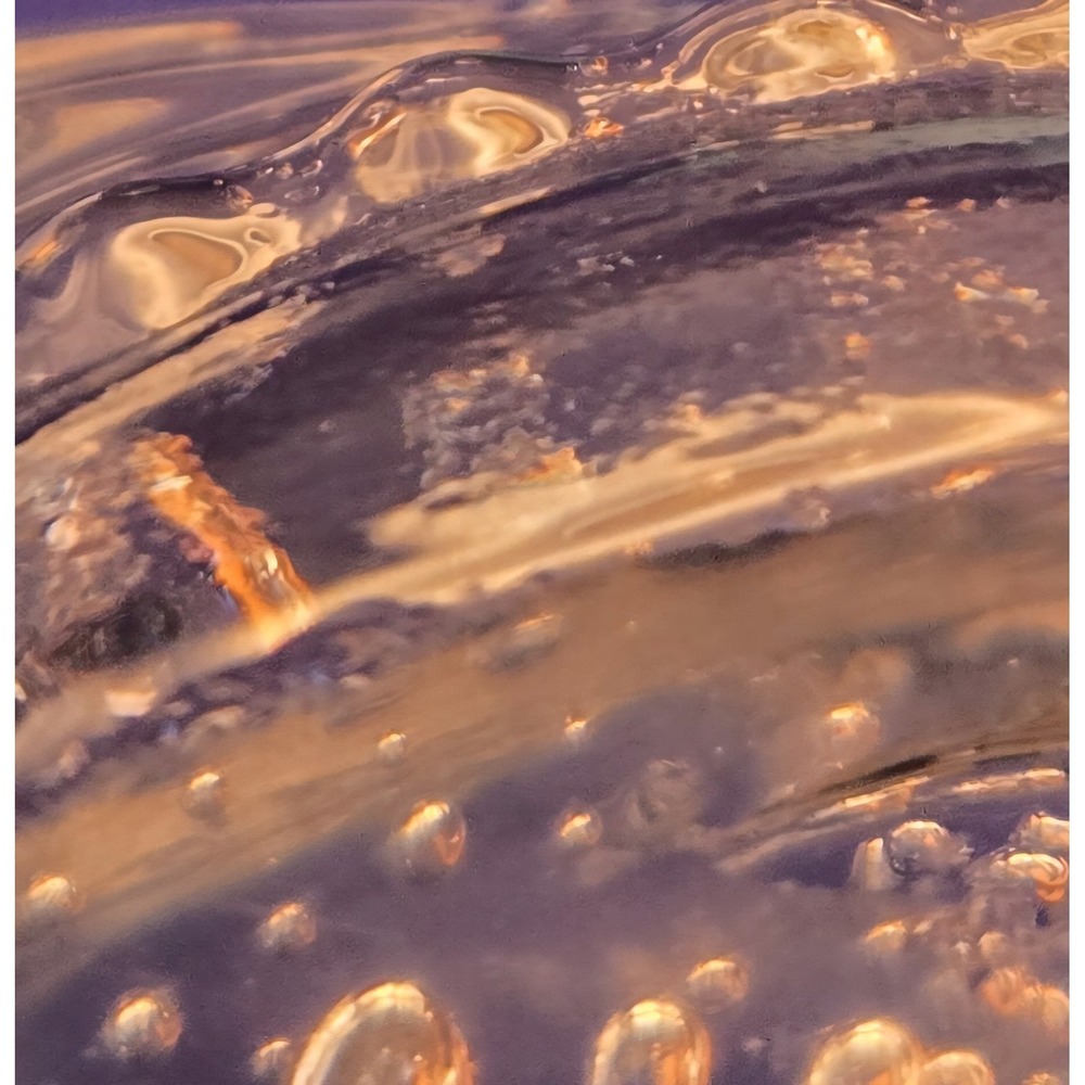 Handblown Seashell Glass The Style Of Murano. Bubbles, Swirls & Ribbing #22 - Picture 12 of 12
